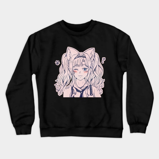 Neko Maid Zeta (Granblue Fantasy) Crewneck Sweatshirt by Lilynee-